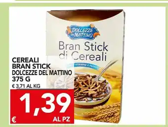 Cereali bran stick dolcezze del mattino 375g