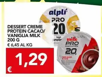 Dessert creme protein cacao/vaniglia milk 200g
