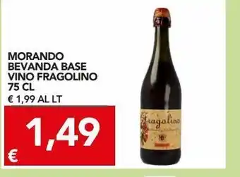 TuoDi Morando bevanda base vino fragolino 75 cl offerta