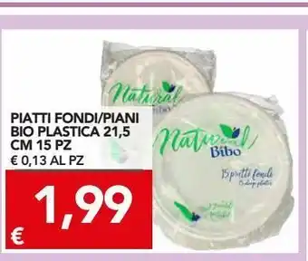 TuoDi Piatti fondi/piani bio plastica 21.5 cm 15 pz offerta
