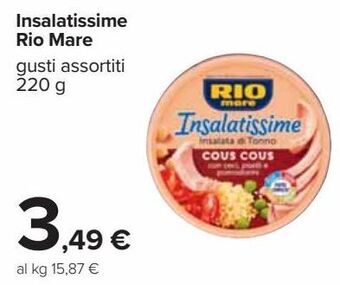 Carrefour Iper Insalatissime rio mare offerta