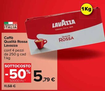 Carrefour Iper Caffé qualità rossa lavazza offerta