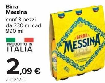 Carrefour Iper Birra messina offerta