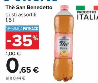 Carrefour Iper Thè san benedetto offerta