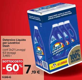 Carrefour Iper Detersivo liquido per lavatrice dash offerta