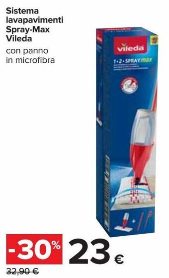 Carrefour Iper Sistema lavapavimenti spray-max vileda offerta