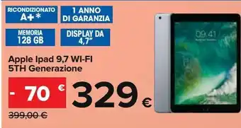 Carrefour Iper Apple ipad 9,7 wi-fi offerta