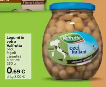 Carrefour Iper Legumi in vetro valfrutta offerta