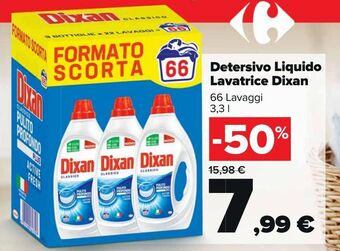 Carrefour Market Detersivo liquido lavatrice dixan offerta