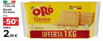 Carrefour Market Biscotti oro saiwa offerta