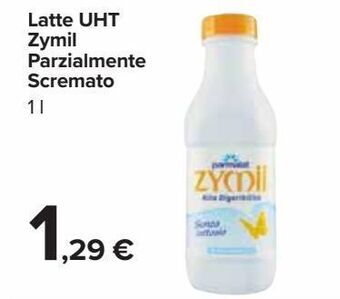 Carrefour Market Latte uht zymil parzialmente scremato offerta