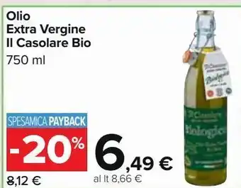 Carrefour Market Olio extra vergine il casolare bio offerta