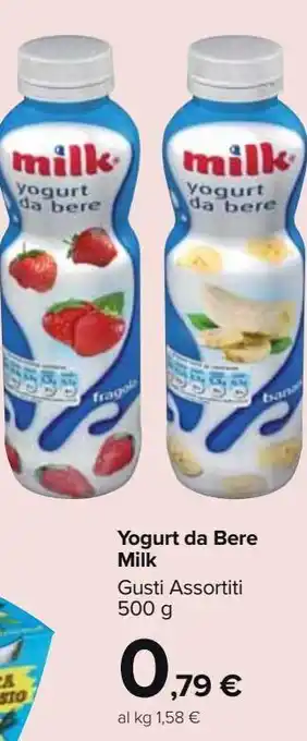 Carrefour Market Yogurt da bere milk offerta