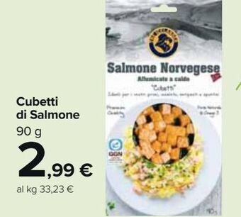 Carrefour Market Cubetti di salmone offerta