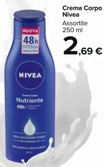 Carrefour Market Crema corpo nivea offerta
