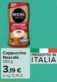 Carrefour Market Cappuccino nescafé offerta