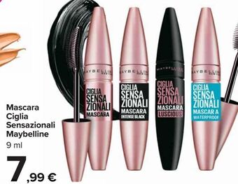 Mascara ciglia sensazionali maybelline