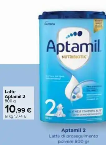 Carrefour Market Latte aptamil 2 offerta