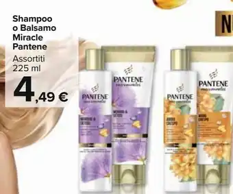 Carrefour Market Shampoo o balsamo miracle pantene offerta