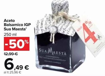 Carrefour Market Aceto balsamico igp sua maesta offerta