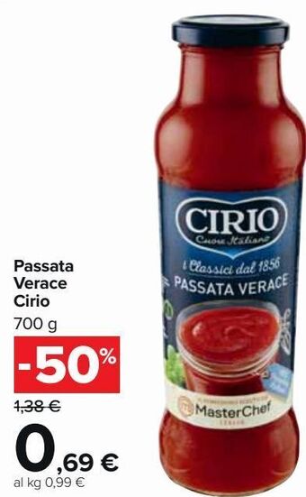 Carrefour Market Passata verace cirio offerta