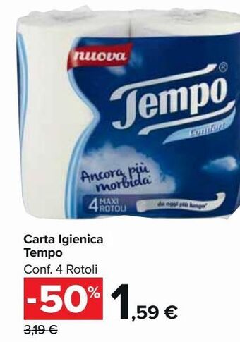 Carrefour Market Carta igienica tempo offerta
