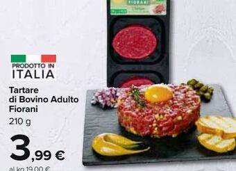 Carrefour Market Tartare di bovino adulto fiorani offerta