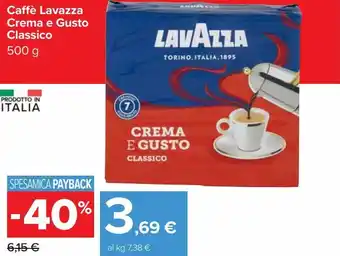 Carrefour Market Crema lavazza crema e gusto classico offerta