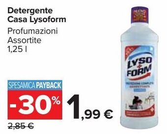 Carrefour Market Detergente casa lysoform offerta