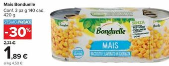 Carrefour Market Mais bonduelle offerta