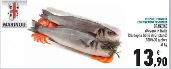 Conad Branzino allevato in Italia (Sardegna Golfo di Oristano) 300/600 g circa offerta