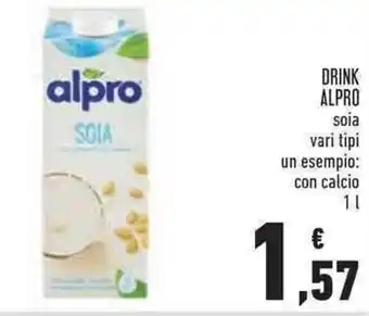 Conad Alpro Drink soia vari tipi 1 L offerta