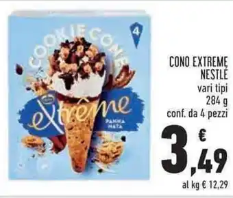Conad Nestlé Cono Extreme vari tipi 284 g 4 pezzi offerta