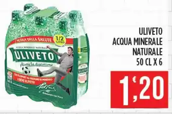Euroesse Uliveto Acqua Minerale Naturale 50 cl x6 offerta