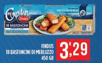 Findus 18 Bastoncini di Merluzzo 450 gr