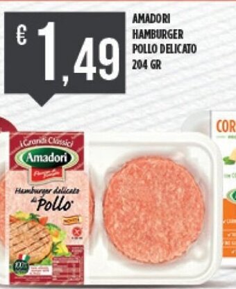 Euroesse Amadori Hamburger Pollo Delicato 204 gr offerta