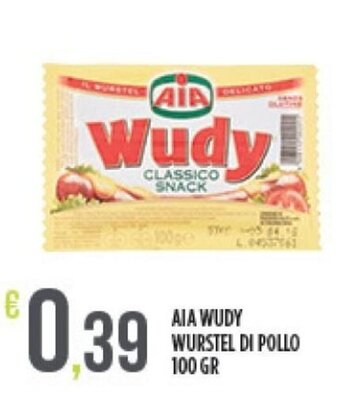 Euroesse Aia Wudy Wurstel Di Pollo 100 gr offerta