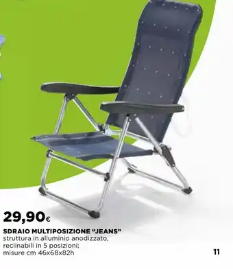 Ipercoop Sdraio multiposizione 'jeans' offerta