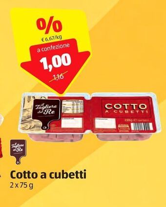 ALDI Cotto a cubetti offerta