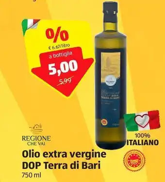 ALDI Olio extra vergine dop terra di bari offerta
