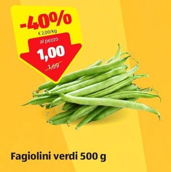 ALDI Fagiolini verdi offerta
