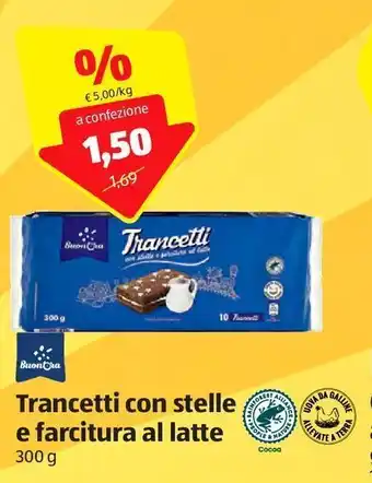 ALDI Trancetti con stelle e farcitura al latte offerta