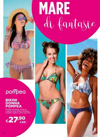 Ipercoop Bikini donna pompea offerta