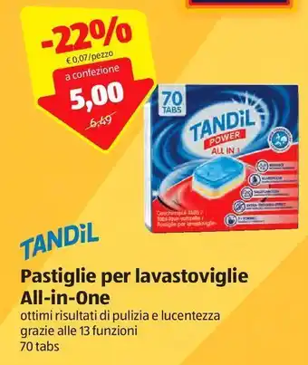ALDI Pastiglie per lavastoviglie all in one offerta