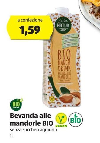 ALDI Bevanda alle mandorle bio offerta