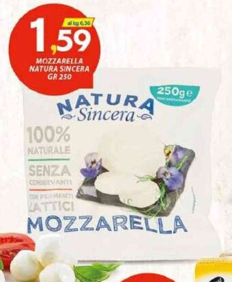 Vivo Supermercati Natura Sincera Mozzarella gr 250 offerta