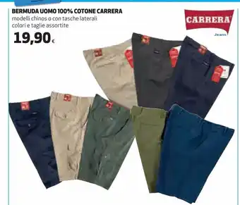 Ipercoop Bermuda uomo 100% cotone carrera offerta