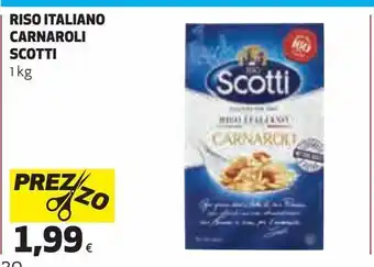 Ipercoop Riso italiano carnaroli scotti offerta