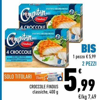 Conad City Croccole findus offerta
