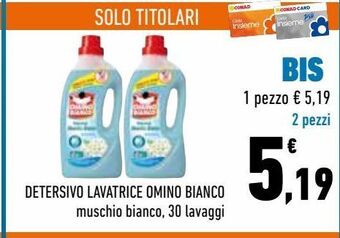 Conad City Detersivo lavatrice omino bianco offerta